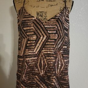 Venus v-cut Sequin shirt size L